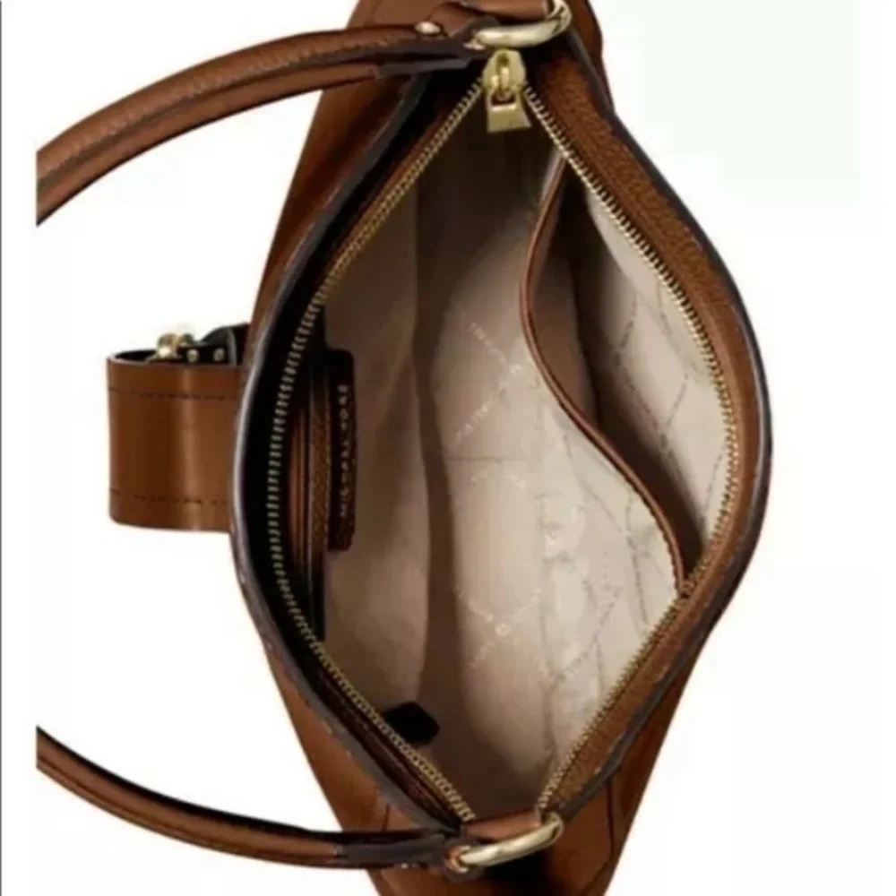 MICHAEL KORS Brown Leather Shoulder Handbag NWT - Picture 12 of 13